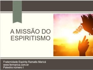 Capa do texto “A Missão do Espiritismo”